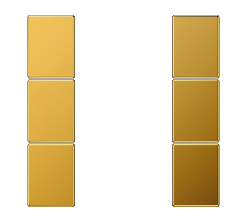 комплект накладок 3гр золото  LS503TSAGGO  Jung