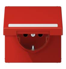 SCHUKO розетка с полем для надписи и крышкой LS1520BFNAKLRT Jung