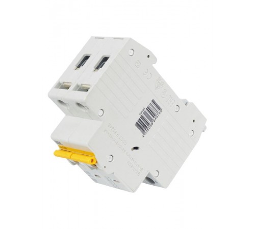 Выключатель автоматический двухполюсный ВА47-60M 2Р 16А 6кА С KARAT  MVA31-2-016-C  IEK