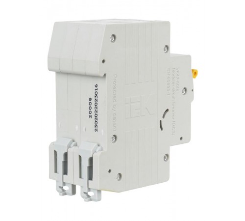 Выключатель автоматический двухполюсный ВА47-60M 2Р 16А 6кА С KARAT  MVA31-2-016-C  IEK