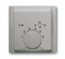 Плата центр. (накладка) для мех. терморегулятора (термостата) 1095 U, 1096 U, серия impuls, цвет серебр. металлик  1710-0-3747   2CKA001710A3747  A