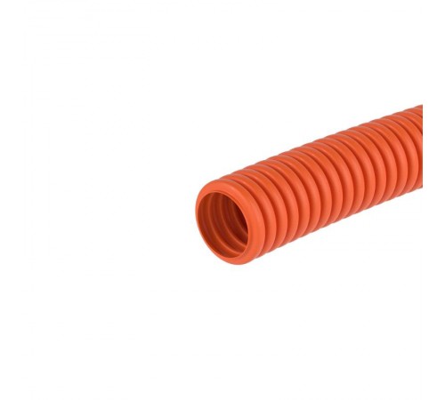 Труба гибкая гофрированная ПНД 20мм без протяжки тяжелая (100м) оранжевый  70520  DKC
