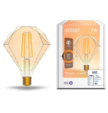Лампа светодиодная филаментная Smart Home DIM E27 Diamond Golden 7 Вт 1/40  1350112  Gauss