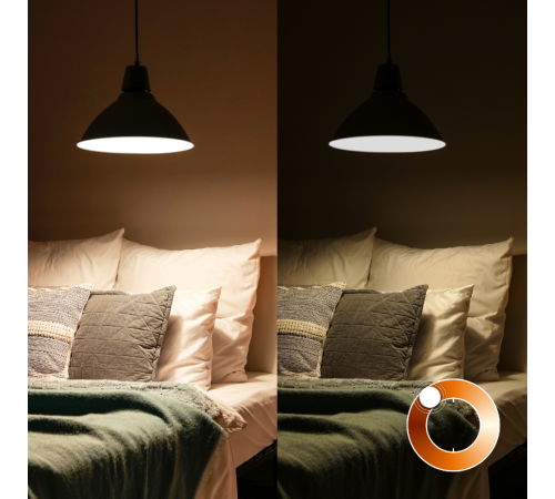 Лампа светодиодная филаментная Smart Home DIM E27 ST64 Golden 7 Вт 1/10/40  1290112  Gauss