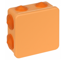 Коробка распределительная Тусо для о/п, 100х100х50мм(с отк кр) не распр.горение HF  67045НГ  Рувинил