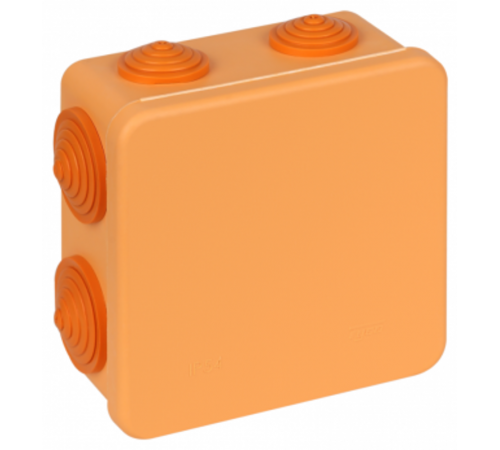 Коробка распределительная Тусо для о/п, 100х100х50мм(с отк кр) не распр.горение HF 8вводов, IP54 ,керам.клеммник на 3 пол до 6 мм2