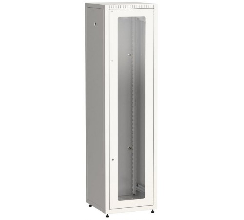 Шкаф LINEA E 42U 600х600мм двери 2шт стек. и метал. сер.  LE35-42U66-GM  ITK