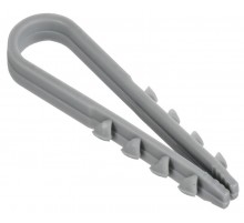 Дюбель-хомут 5х10мм круг. каб. нейл. серый (100шт) GENERICA  UDH13-05-10-100-K03-G  GENERICA