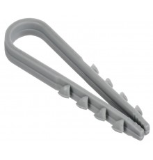 Дюбель-хомут 5х10мм круг. каб. нейл. серый (100шт) GENERICA  UDH13-05-10-100-K03-G  GENERICA