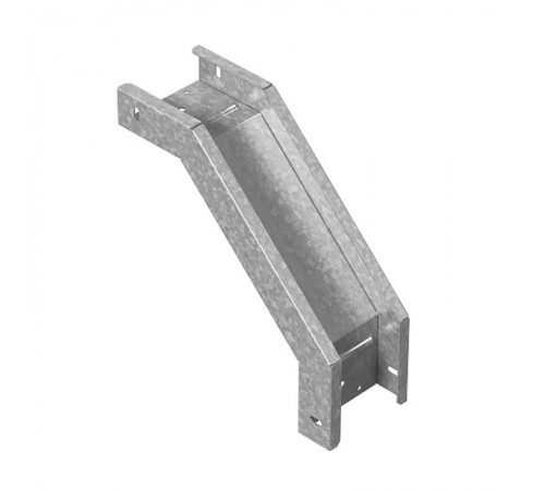 Угловой соединитель внешний к лотку ПЛК 600х60, толщ. 1,5 мм, гор. цинк, 385166  УСВП90-600х60-1,5-ГЦ   Ostec