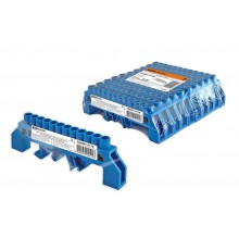 Шина "N" нулевая в изоляторе на DIN-рейку 8x12мм 12 групп инд. стикер  SQ0801-0179  TDM