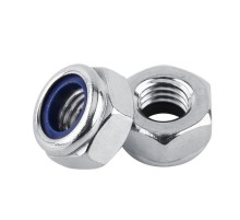 Гайка DIN985 самоконтрящаяся оцинк. М5 (200 шт) - коробка с ок. ( 0,209 кг)  105252  Tech-KREP