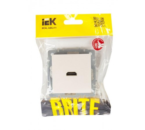 BRITE Розетка HDMI РHDMI-0-БрЖ жемчужный   BR-H10-K36  IEK