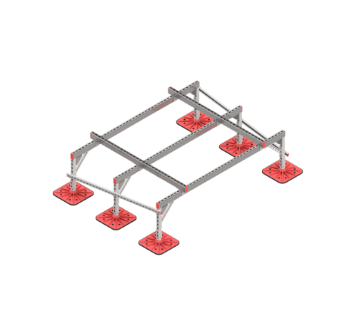 Опорная конструкция для установки оборудования TECHNORAPTOR FOOT 2000х1500 тип 1  KM-TR-F-SSEI-2000-1500-1  КМ - профиль