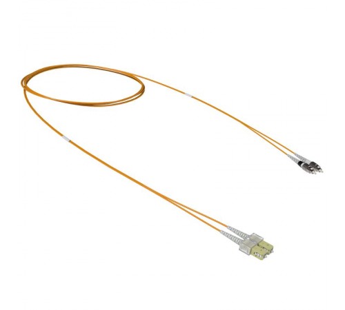 Оптический коммутационный шнур переходной Duplex SC-UPC/FC-UPC, 50/125 OM2, 2 м  RNPC50DCF2  DKC