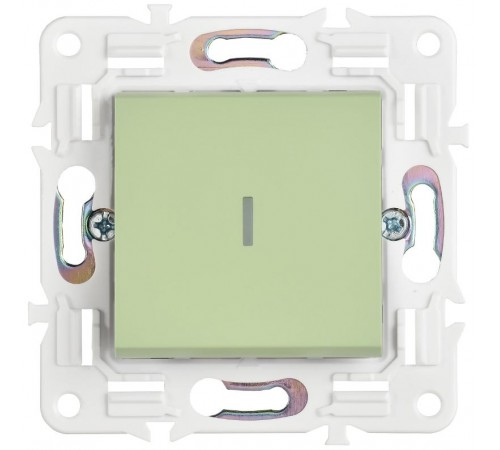 SKANDY Выключатель 1-клавишный проходной с индикацией 10А SK-V08M мятный  SK-V12-1-10-K06  IEK