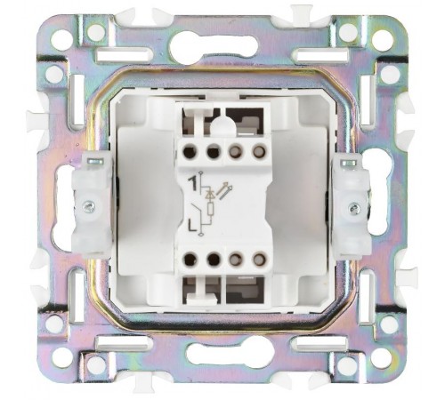 SKANDY Выключатель 1-клавишный с индикацией 10А SK-V07B бежевый  SK-V10-1-10-K10  IEK