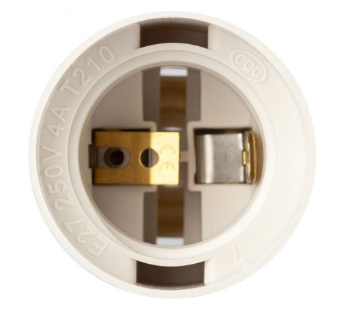 Патрон  Е27 подвесной пластик белый без наклейки групповая упаковка 50 шт  Б0069201  ЭРА