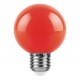 Лампа светодиодная LB-371 Шар E27 3W красный  25905  Feron