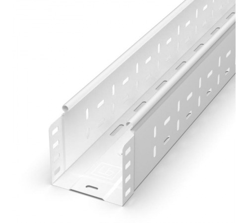 Лоток перфорированный Стандарт 100х100х3000 (0,7 мм) RAL 9003 (6 м/уп)  PR16.10320  Промрукав