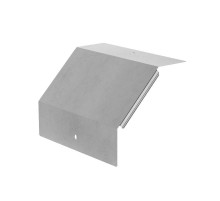 Крышка угла вертикального внешнего 90 градусов Профи INOX (AISI 304) 300х100 (1,0 мм)  PR16.16730  Промрукав