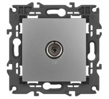 14-3101-03 Розетка TV одиночная, IP20, Эра Elegance, алюминий  Б0034292  ЭРА