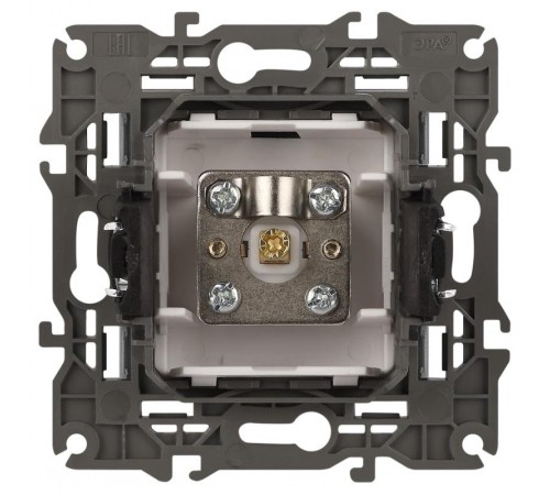 14-3101-03 Розетка TV одиночная, IP20, Эра Elegance, алюминий  Б0034292  ЭРА