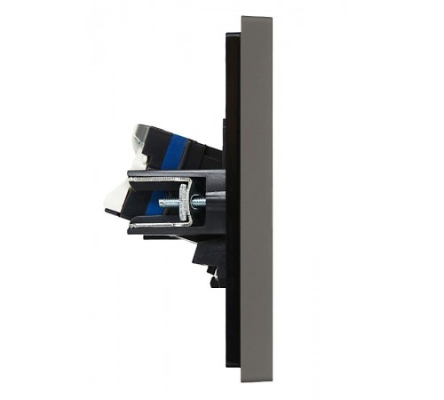 FORTE&PIANO Розетка комп. 2-ая RJ45 кат.6 FP334 серый  FP-K20-2-K03  IEK