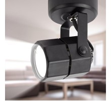 Светильник трековый OL2 GU10 BK накладной, черный  Б0044260  ЭРА