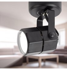 Светильник трековый OL2 GU10 BK накладной, черный  Б0044260  ЭРА