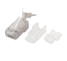 Разъем под витую пару PLUG-8P8C-UV-C6A-SH-50 RJ-45(8P8C) 10Gb кат.6A(50µ"/50м.дюй.),экр,унив.(д.одн.имног.каб),со вст.(50шт)  230131  Hyperline