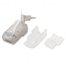 Разъем под витую пару PLUG-8P8C-UV-C6A-SH-50 RJ-45(8P8C) 10Gb кат.6A(50µ"/50м.дюй.),экр,унив.(д.одн.имног.каб),со вст.(50шт)  230131  Hyperline