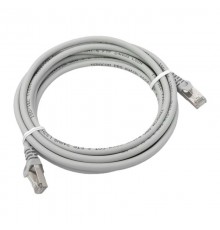 Патч-корд TERACOM PRO Cat.6 экранированный FTP оболочка LSZH серый (3,0м)  TRP-6FTP-LSH-3M-GY  EKF