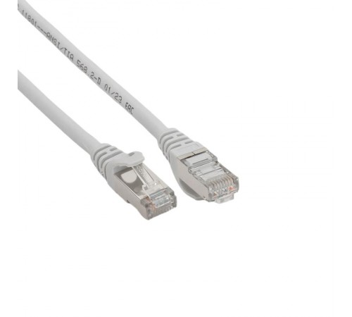 Патч-корд TERACOM PRO Cat.6 экранированный FTP оболочка LSZH серый (5,0м)TRP-6FTP-LSH-5M-GYEKF