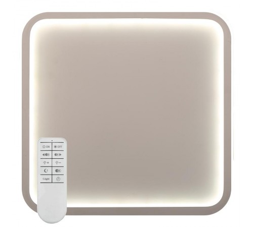 Светильник светодиодный управляемый с пультом 80W, Max. 5600Lum, 3000К-6500K, IP20, белый AL5840 SQUARE  41692  FERON