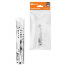 Припой ПОС 40, трубка с канифолью, ГОСТ 21931-76, 1 мм, 10 г, колба, серия "Алмаз"  SQ1025-1608  TDM