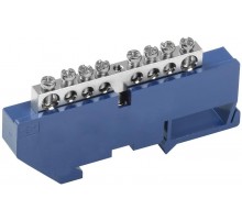 Шина N "ноль" на DIN-изоляторе Ni ШНИ-6х9-8-Д-С  YNN10-08-D-K07-N  IEK