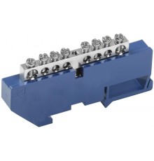 Шина N "ноль" на DIN-изоляторе Ni ШНИ-6х9-8-Д-С  YNN10-08-D-K07-N  IEK