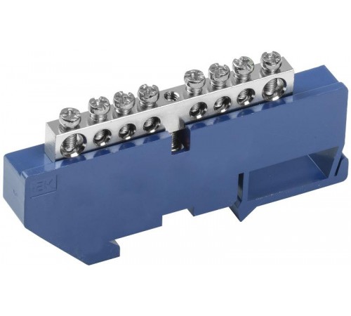 Шина N "ноль" на DIN-изоляторе Ni ШНИ-6х9-8-Д-С  YNN10-08-D-K07-N  IEK