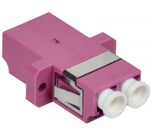 ITK Адаптер оптический проходной LC-Duplex OM4 UPC  FC-LCD-UPC-04  ITK