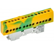 TEKFOR Шина PE "земля" изолированная на универсальном держателе 8х12-14-ЖЗ  TF-NN20-14-KL-K52  IEK