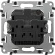 Valena LIFE DIY Алюминий Розетка 1-ая б/з с защитными шторками, безвинт.зажим  753616  Legrand