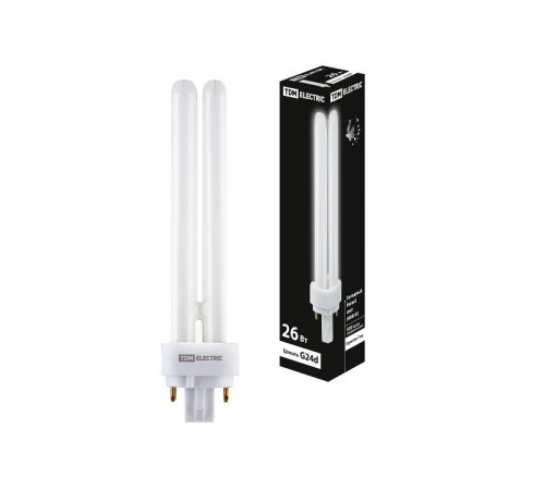 Лампа энергосберегающая КЛЛ 26Вт G24d-3 842 U образная PD  SQ0323-0091  TDM