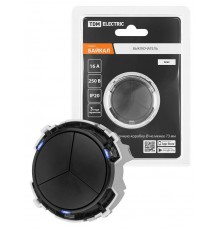 Выключатель 3-кл. 16А 250В проходной кнопочный механизм агат, "Байкал"   SQ1819-0227  TDM