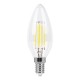 Лампа светодиодная LB-58 (5W) 230V E14 2700K филамент C35 прозрачная  25572  FERON