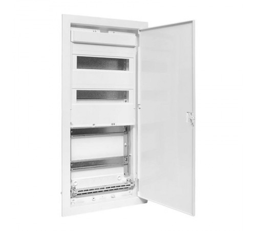 Встраиваемый комбинир. щит "Nova" (2 DIN + 2 МП) 4 габарит 24 мод. с пластиковой дверью IP41  nv-cb-pd-2+2  EKF