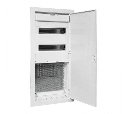 Встраиваемый комбинир. щит "Nova" (2 DIN + 2 МП) 4 габарит 24 мод. с пластиковой дверью IP41  nv-cb-pd-2+2  EKF