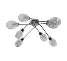 Светильник 11267-3/8 хром (Плафон 8826) НПБ 01-8х40-110 Е14  1005404853  Элетех