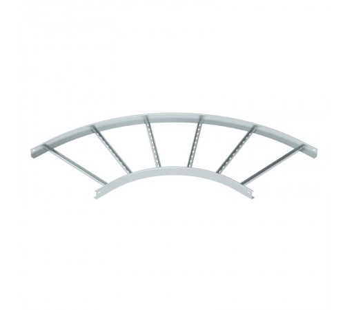 Угловая секция 90° лестничного лотка 60х600 мм R=500 мм (LB 90 660 R5 FS)  6211430  OBO Bettermann