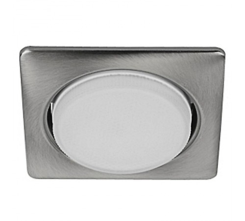 Светильник встраиваемый точечный под лампу GX53 KL71 SN /1 (к) квадр., 220V, 13W, сатин никель  Б0048959  ЭРА